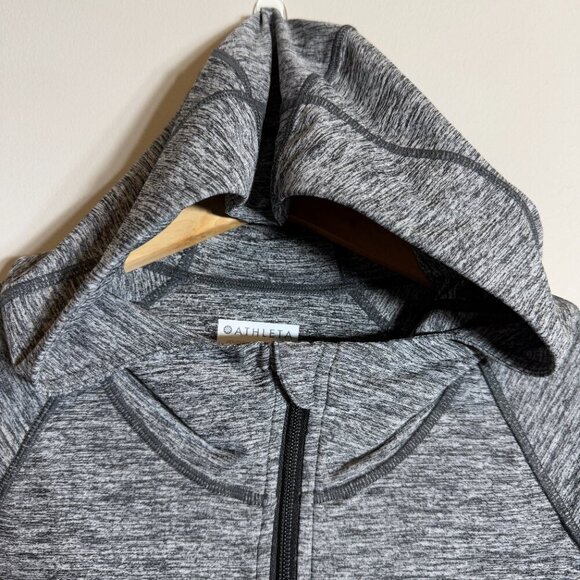 NWOT Athleta Pacifica Baja UPF Jacket Women's XS Gray Full Zip Hooded Activewear - Picture 8 of 16